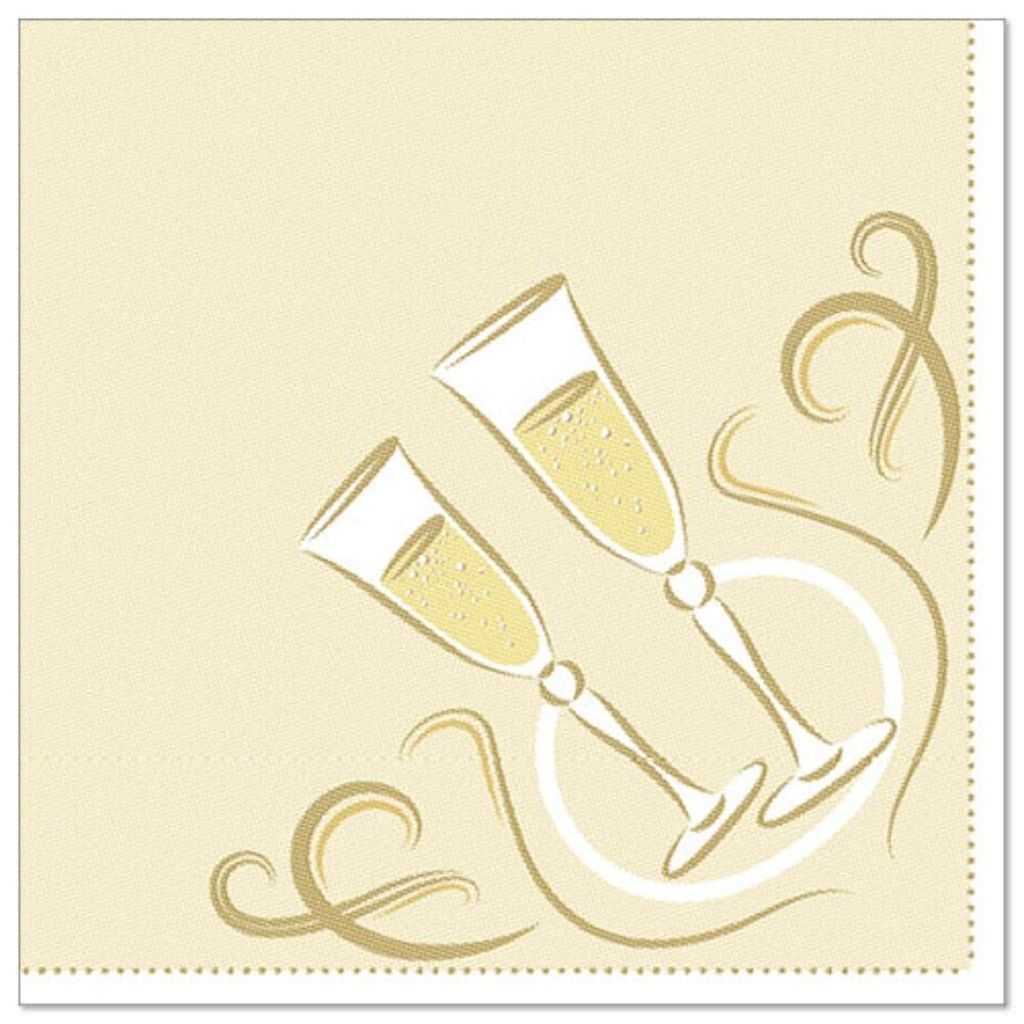 PAPSTAR Servietten 1/4-Falz, 40x40 cm gold, "ROYAL Collection" | Folie (20 Stück)
