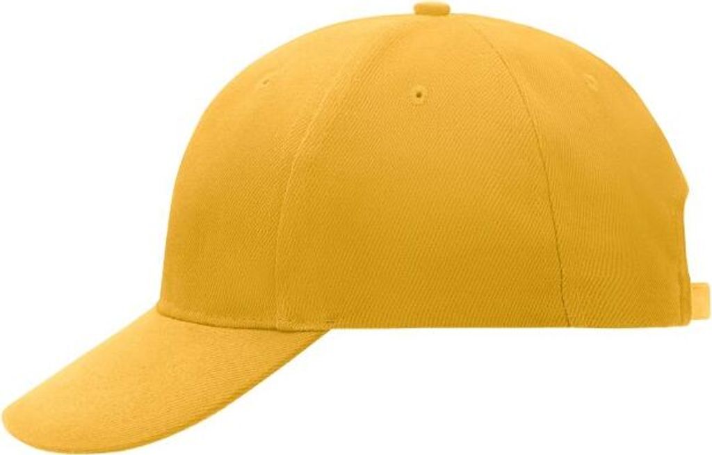 Klassisches Cap mit laminierten Frontpanels gold-yellow, Gr. one size