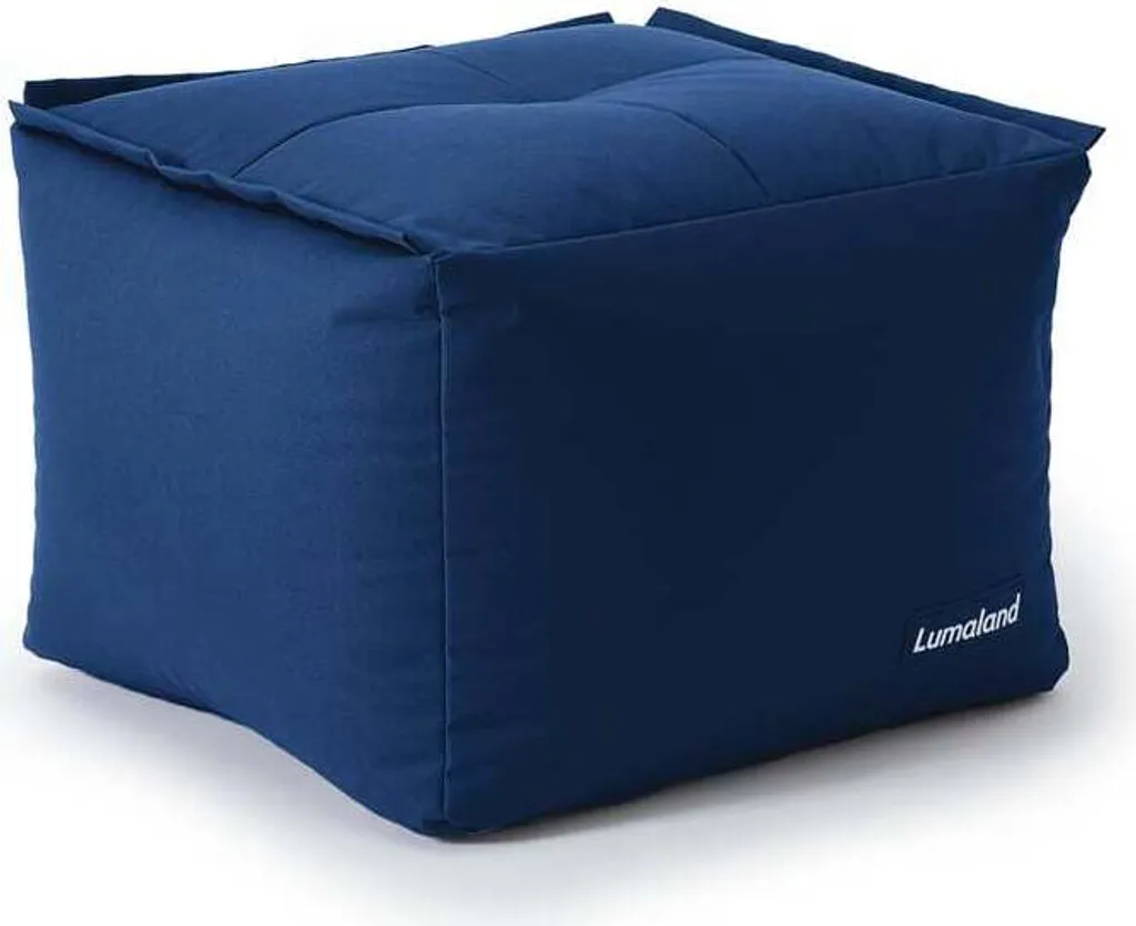 Pouf LUMALAND - Combinabile con sistema modulare - 200 L - Blu navy