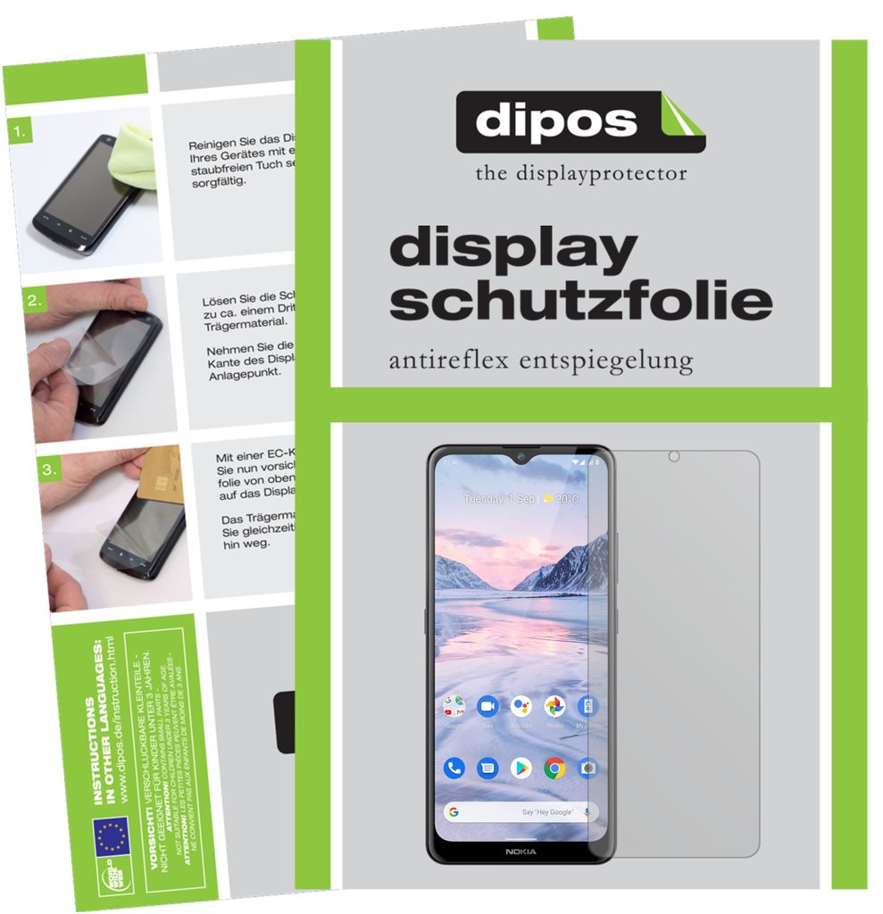 1x Schutzfolie für Nokia 45384 matt Displayschutzfolie Folie Display Schutz dipos
