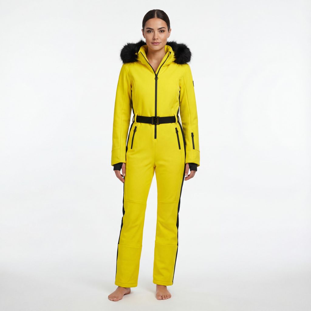 Woman Ski Suit Zip Hood winter sun (R231) 36