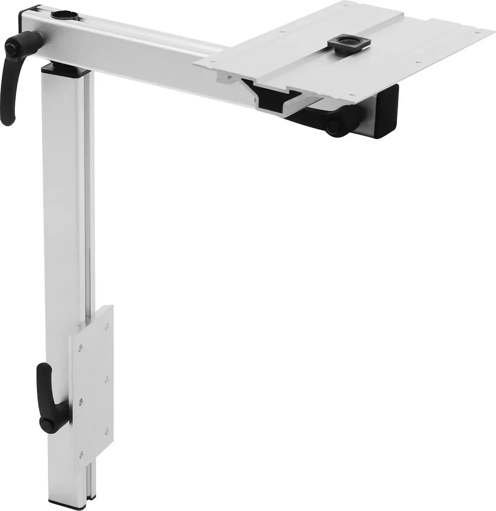Supporto Tavolo Telescopico Argento Girevole 360° - Kit Completo Fai-da-Te