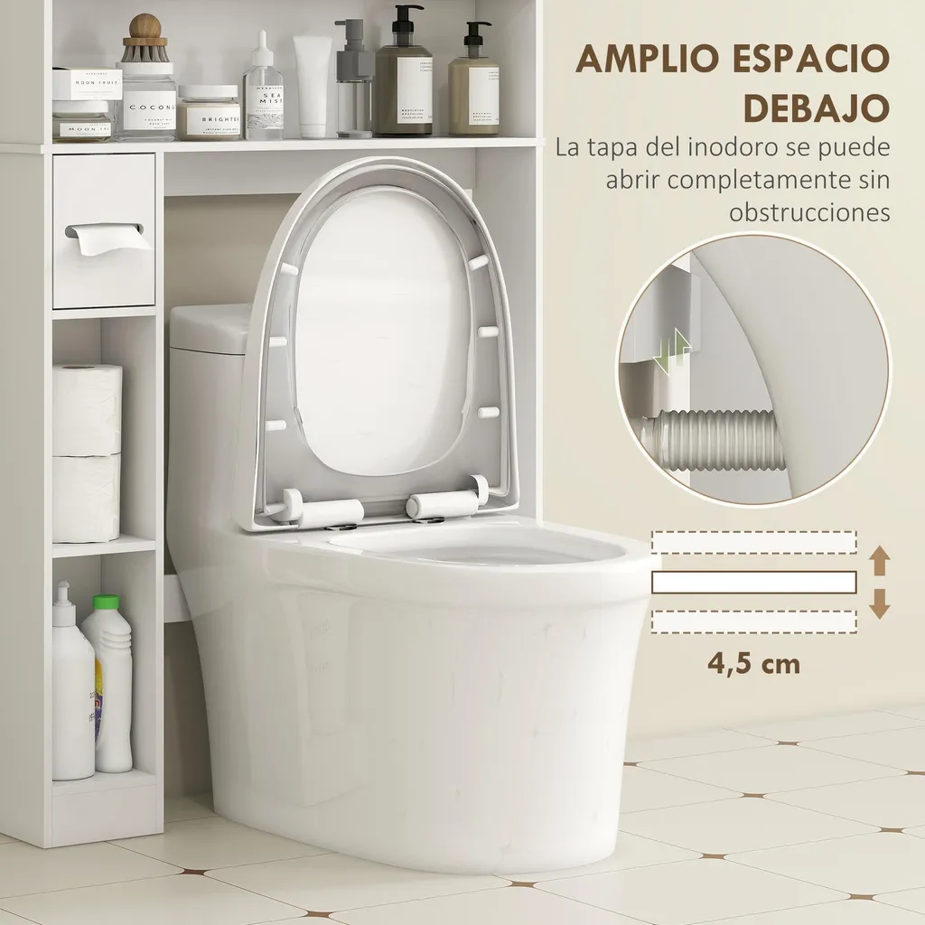 Étagère blanche moderne avec plateaux ajustables et structure robuste - 5