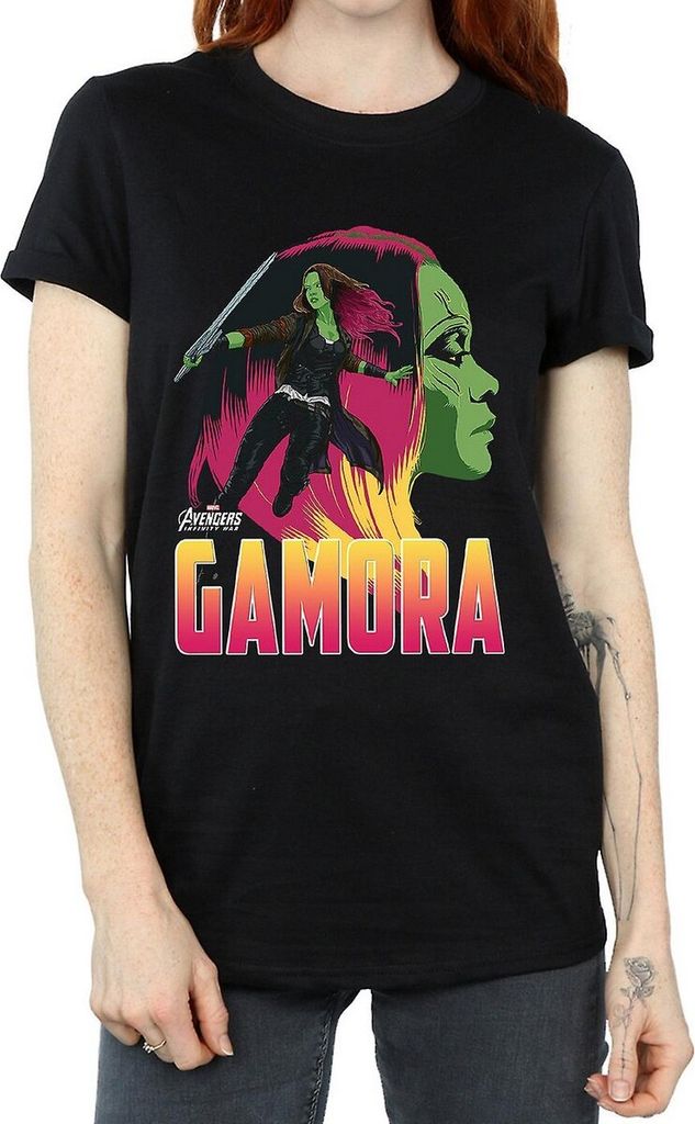 Avengers Infinity War - T-Shirt für Damen BI467 (XXL) (Schwarz)