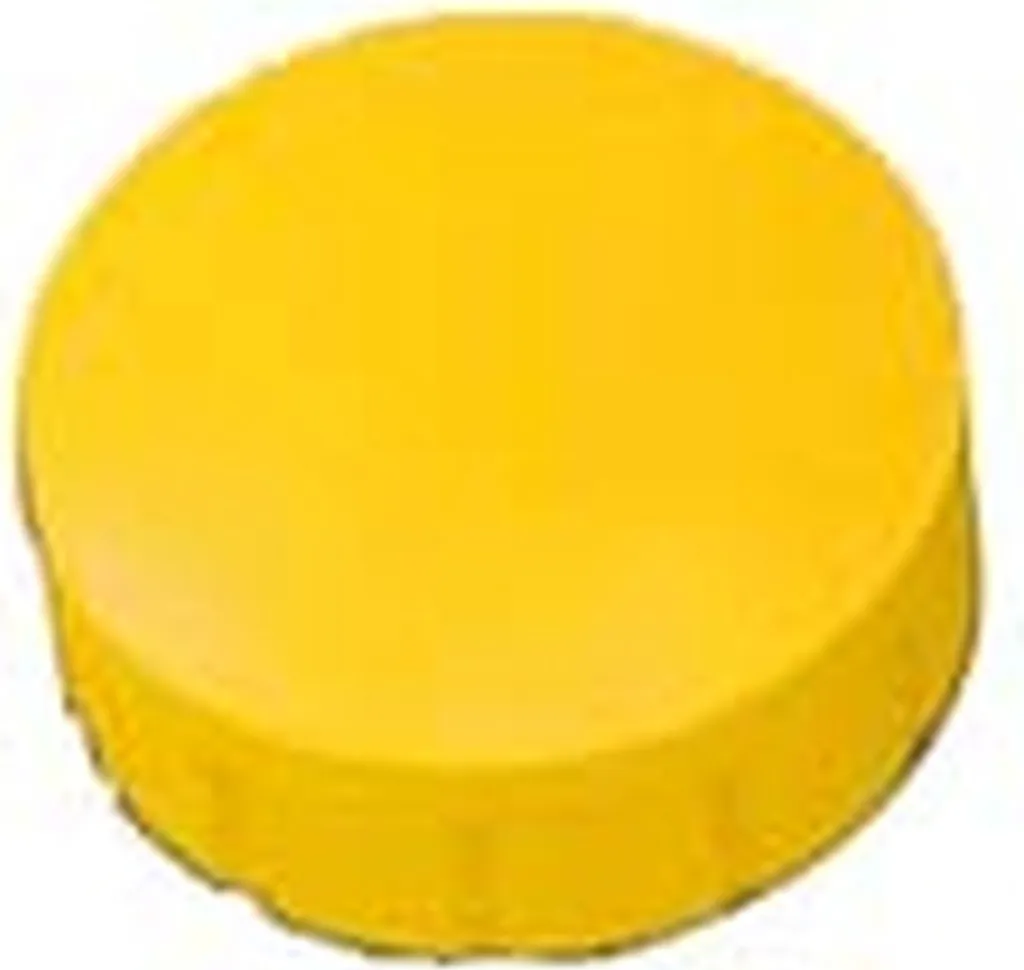 Aimant rond Solid 15 mm jaune de 0,15 kg en lot de 240 pièces au total