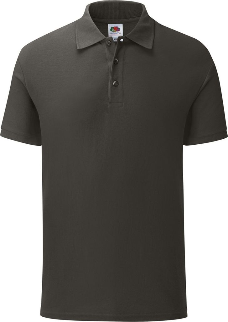Fruit Of The Loom Herren Iconic Pique Polo Shirt PC3571 (3XL) (Hell Graphit)
