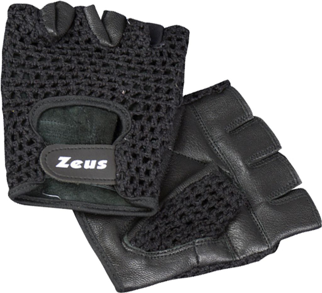 L|Zeus Rete Fitness Gewichtheber Leder Kurzfingerhandschuhe
