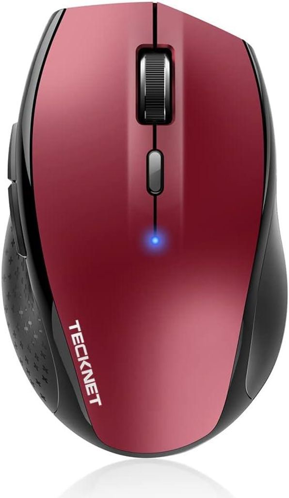 Funkmaus,3200 DPI Funkmaus Kabellose Bluetooth Mouse 6 Verstellbare DPI Level, Ergonomische mit Batterieanzeige für Laptop Computer, iPad Pro, Win...