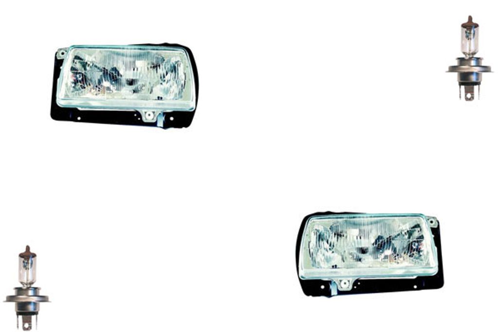 Johns, Scheinwerfer Halogen passend für VW Jetta II 19E 84- 91 mit H4 Satz Links Rechts 165941017K 165941017 165941017A 165941017D 165941017E 1659...