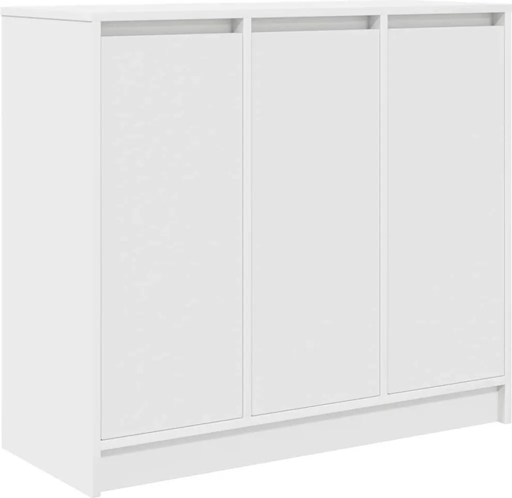 Credenza Bianca 85x34x76 cm: Mobiletto Salvaspazio Moderno in Legno