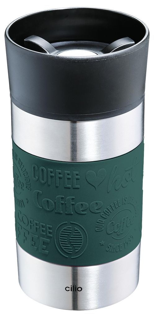 Cilio Isoliertrinkbecher VIAGGIO 300 ml dunkelgrün 546279 Produktbild 