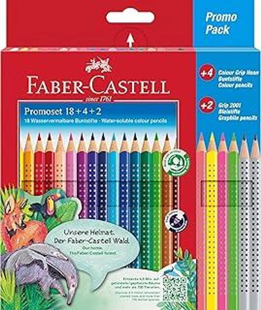 Recensione Faber-Castell 201540: 24 Matite Ergonomiche per Scuola