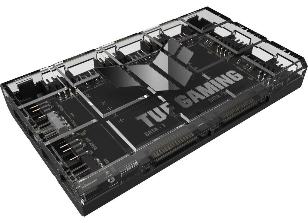 ASUS TUF Gaming ARGB PWM Fan Hub Lüftersteuerung 6x 4pin Produktbild 