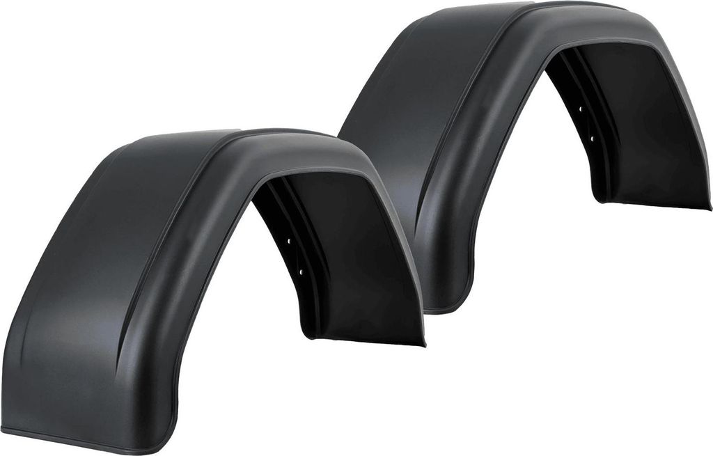 DE HAAN HMK 2480 Kotflügel-Set 15-16 Zoll aus Kunststoff 2 Stück für Pkw-Anhänger 800x240 mm mit festen Montagelöchern