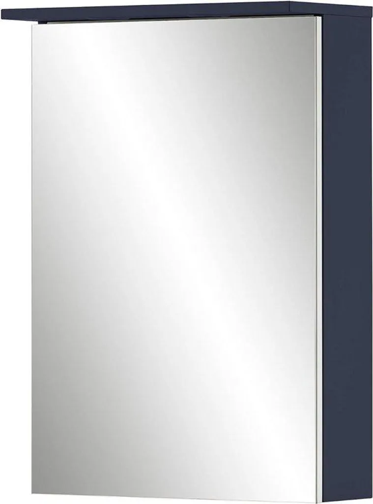 Rangement chambre bleu nuit armoire de toilette bois gain de place slim