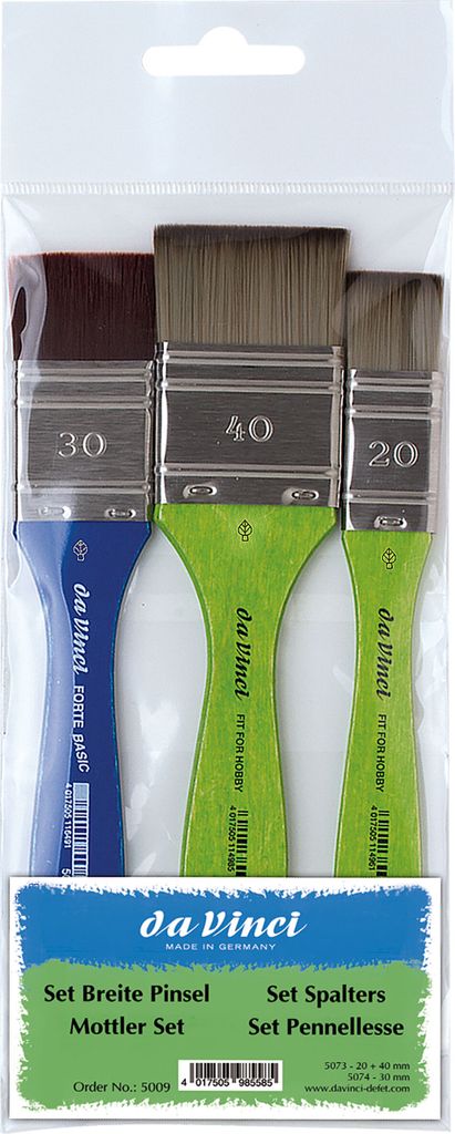 Pinselset da Vinci Set Breite Pinsel 5009 der Serie 5073+5074