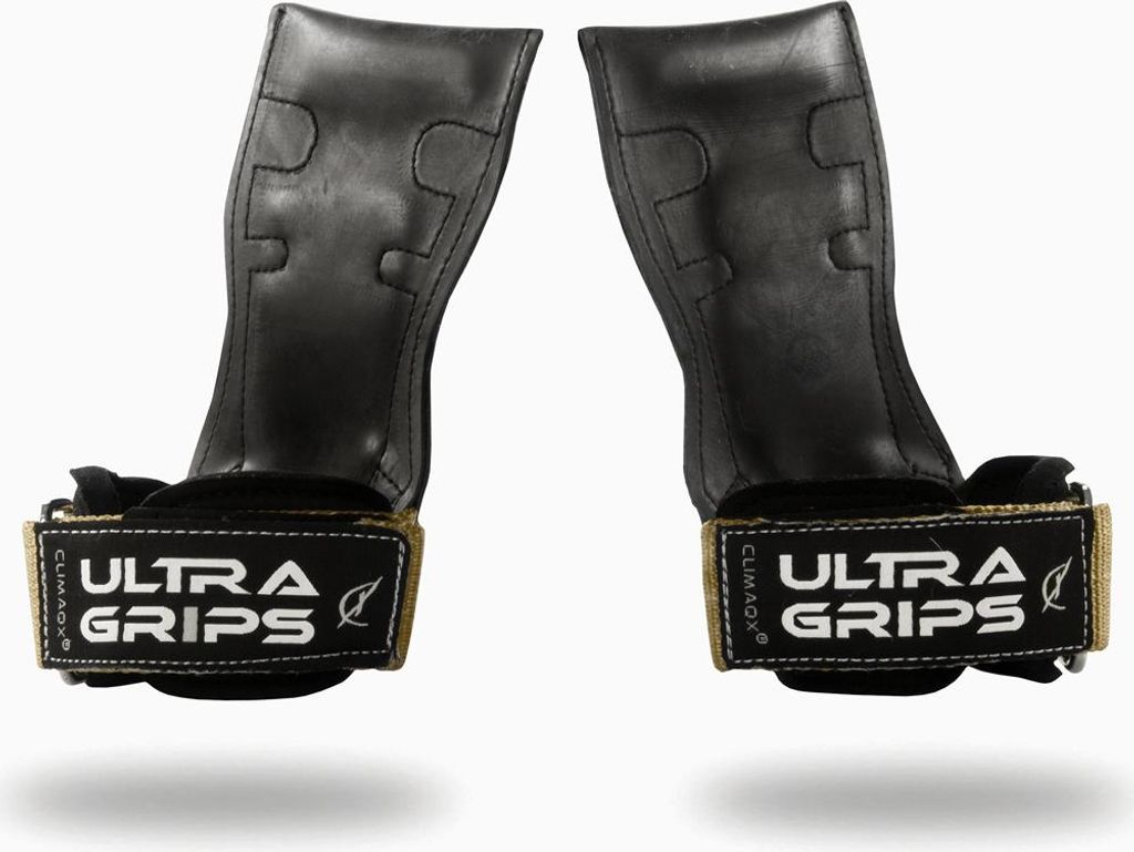Climaqx Ultra-Grips Hochwertige Zughilfen für Kraftsport und Fitnesstraining XL khaki