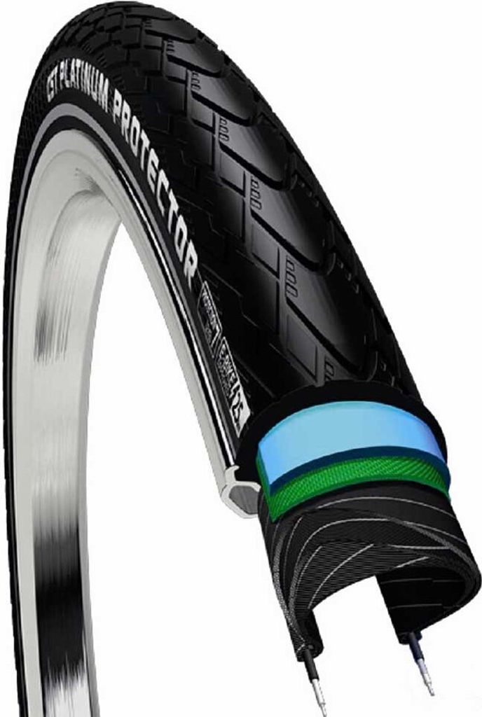 Cst Platinum Protector 700c X 45 Steifer Urbanreifen Schwarz 700C x 45 Schwarz 700C x 45
