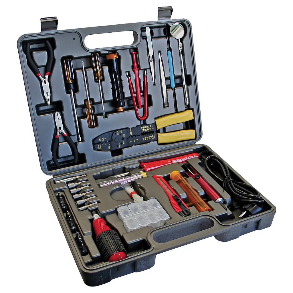 Goldtool 43018C Werkzeugset für Computer und Elektronik, 61-teilig