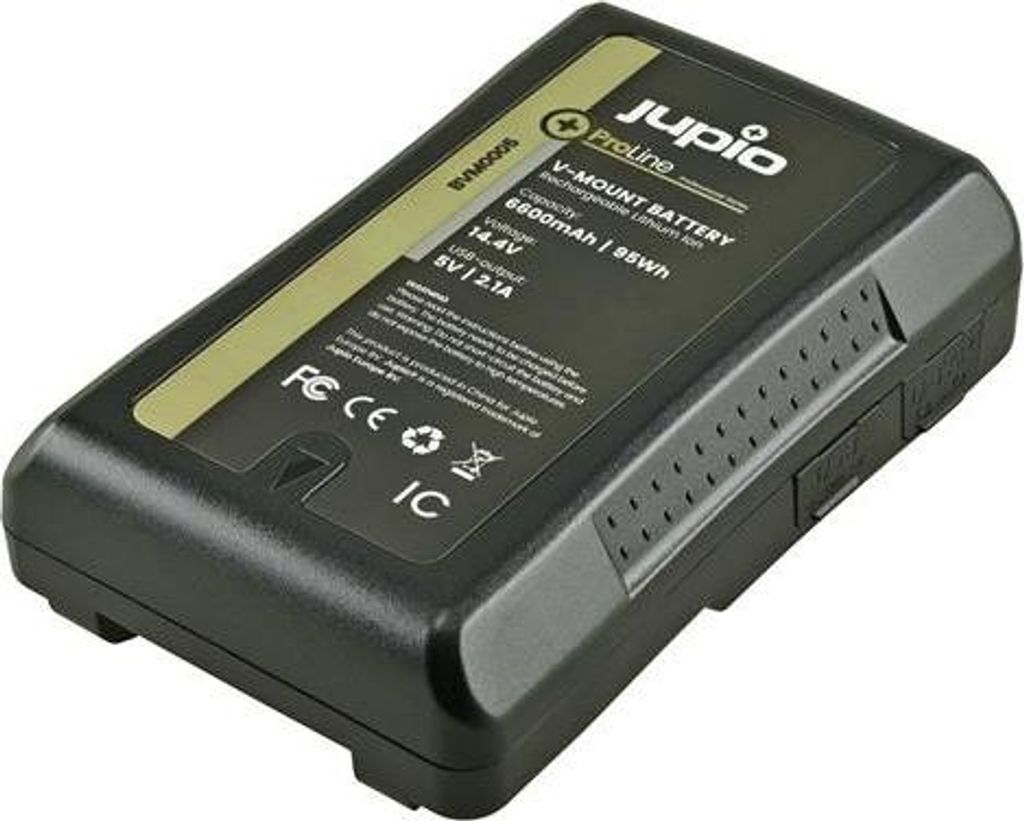 Baterie Jupio *ProLine* V-Mount Batterie LED-Anzeige 14.4v 6600mAh (95Wh) - D-Tap und USB 5v DC Ausgang