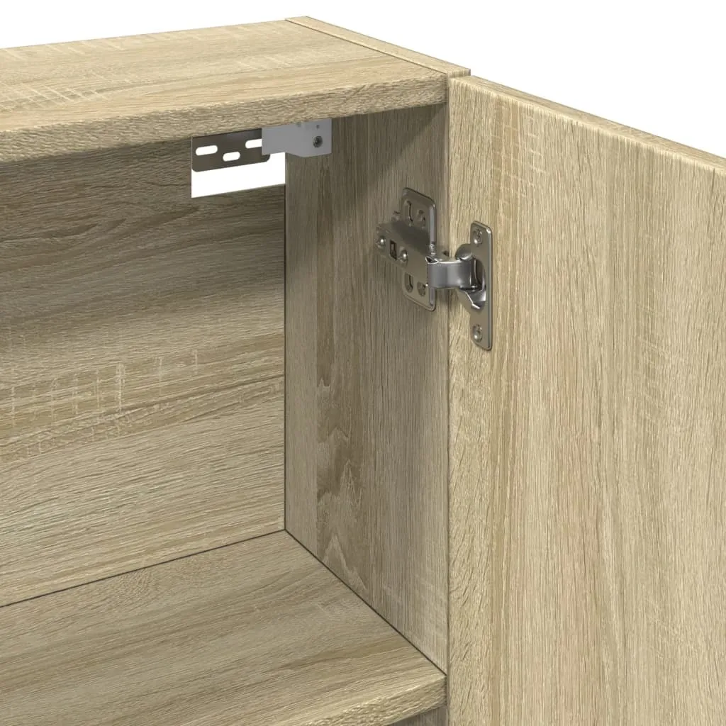 Specchiera Bagno vidaXL Rovere Sonoma 64,5cm - Design Moderno Sospeso - 7