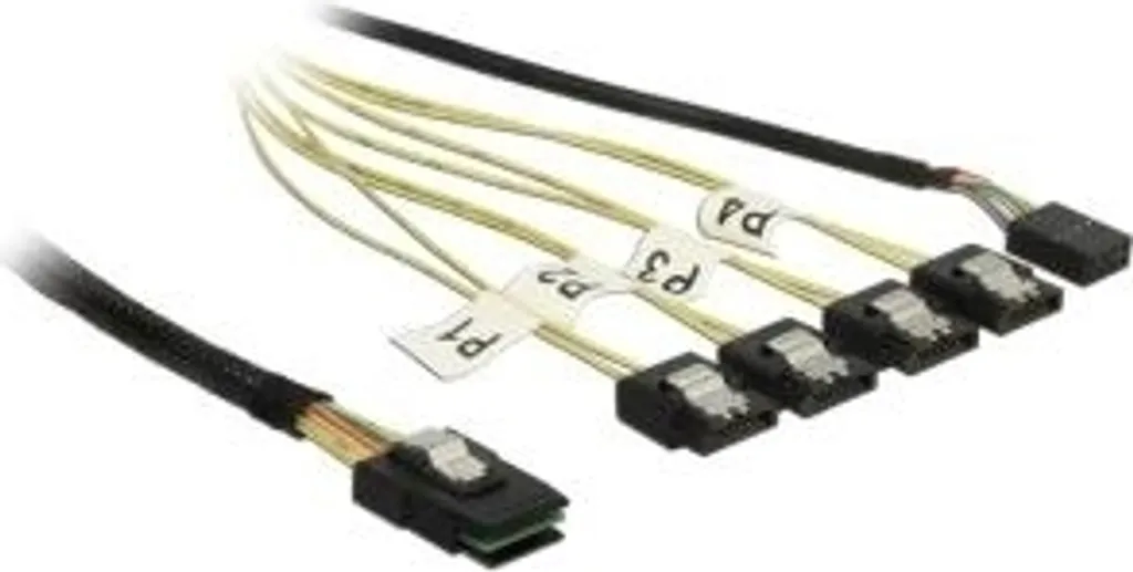 Solution Câblage Reverse Mini SAS SFF-8087 vers 4 x SATA 7 Pin 83318