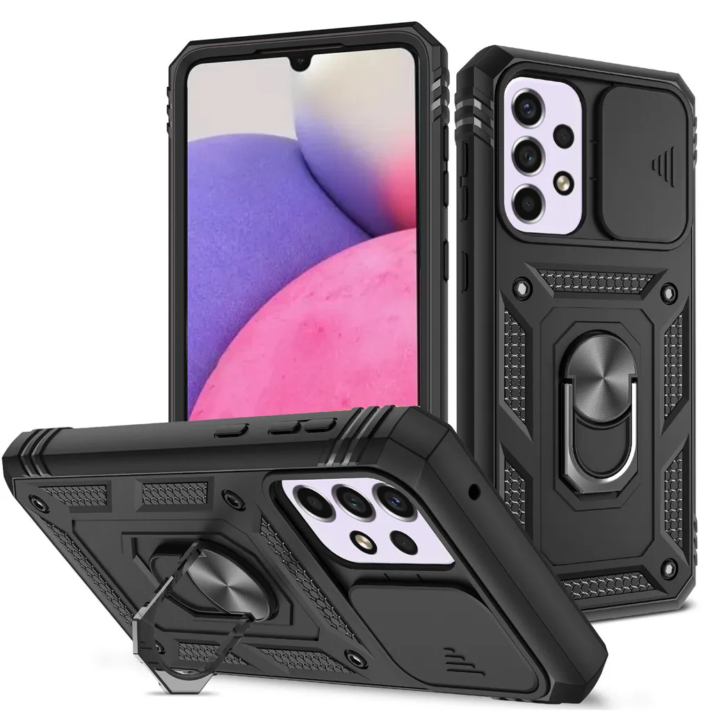 Cover Business Samsung A33 5G: Portacarte e Supporto Video Anello