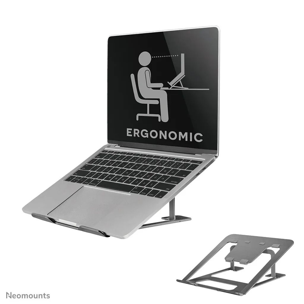Support Neomounts NSLS100 gris pliable pour ordinateur portable 17"