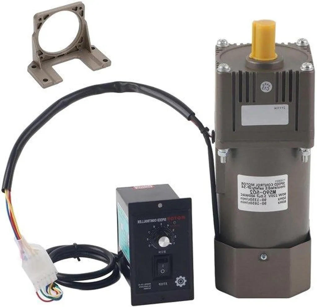 Moteur électrique 90W 220V avec réducteur et variateur de vitesse AC