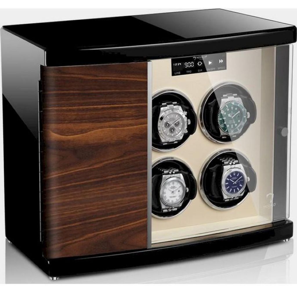 Modalo - 3006924 - Uhrenbeweger - Timeless 6 Walnuss/beige