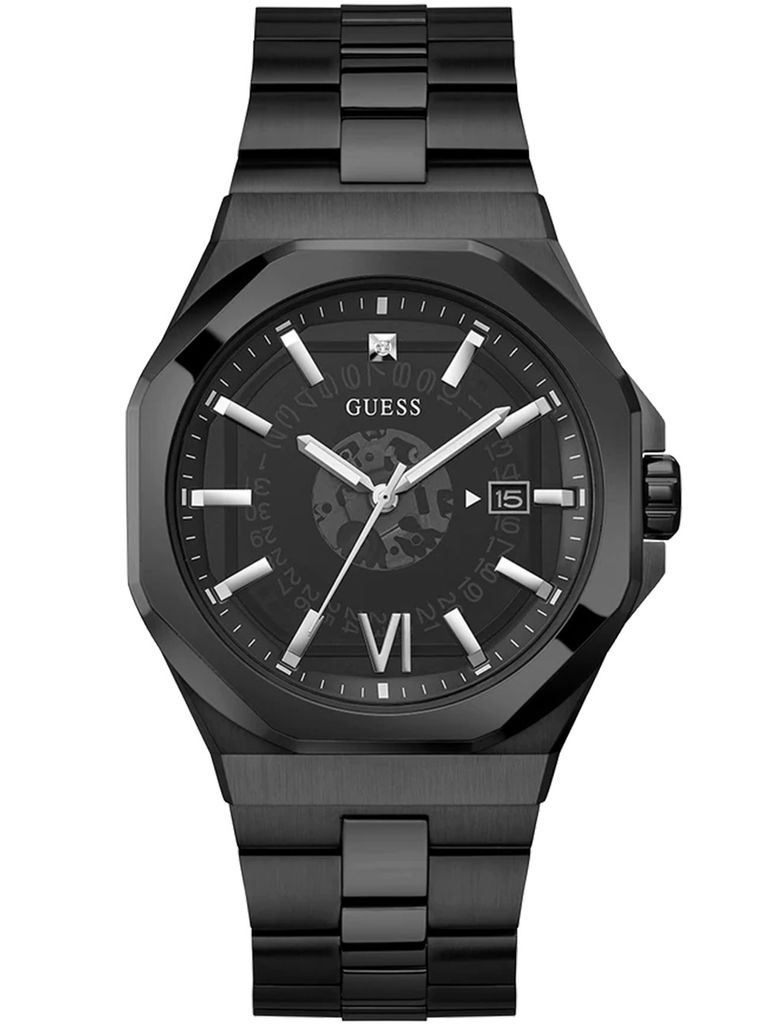 Nur Zeit Guess, zwart. Collectie: heren Productafbeelding 
