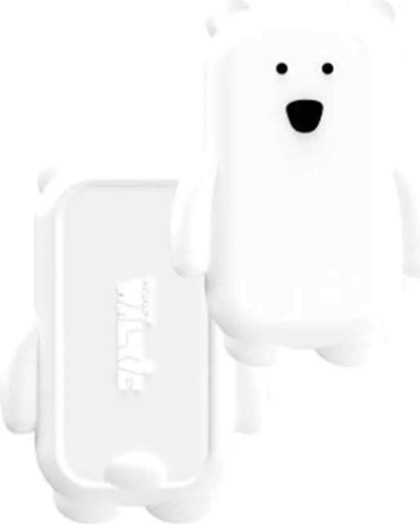 Money Walkie Ours blanc : porte-monnaie sans contact compact et sécurisé