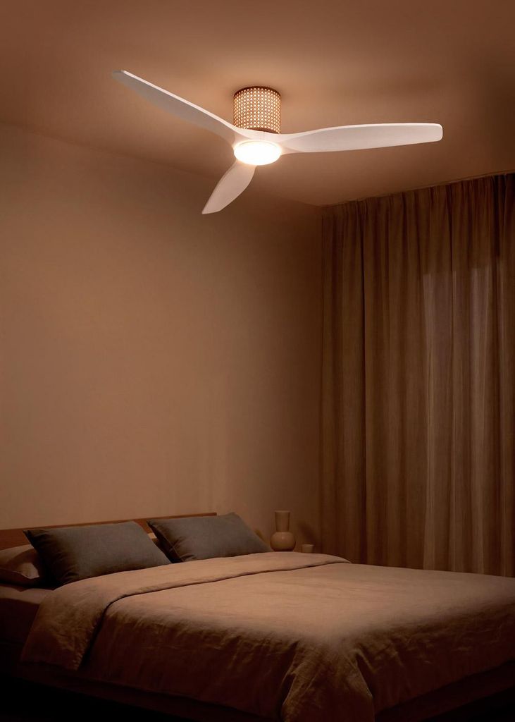CREATE - WIND CALM CUSTOM RATTAN - Leiser Deckenventilator Produktbild 