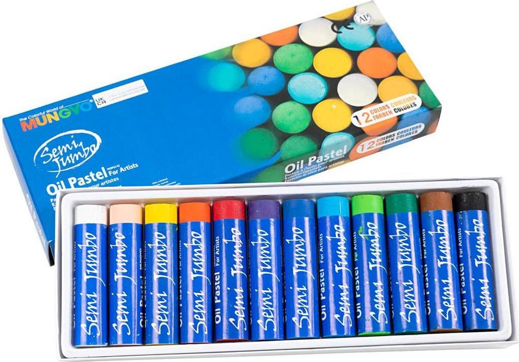 Creativ Company Öl Pastell Set - Mungyo Maxi Farbstifte 12 Produktbild 