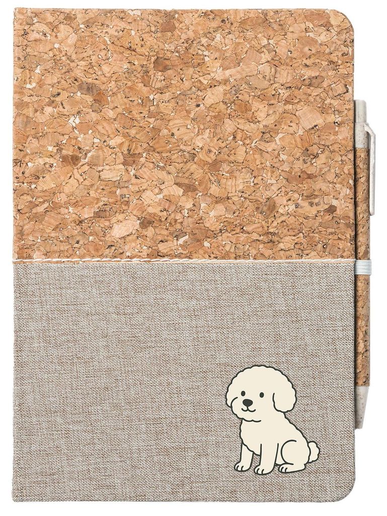 Huuraa Notizbuch A5 Bichon Frisé Comic Bichie 80 Blatt inkl. Kugelschreiber Tagebuch Geschenkidee