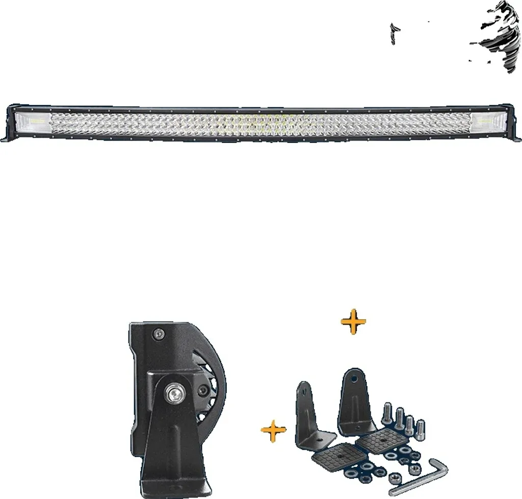 Barre de toit LED incurvée 50 pouces avec faisceau large et profond