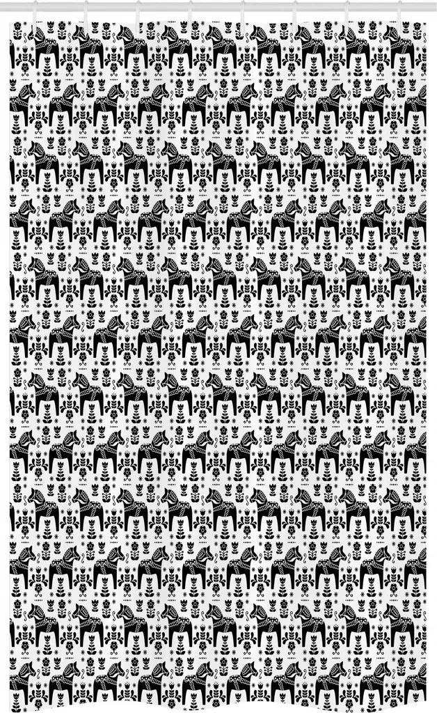 Tenda Doccia Antimuffa 120x180 cm Tessuto Lavabile ABAKUHAUS