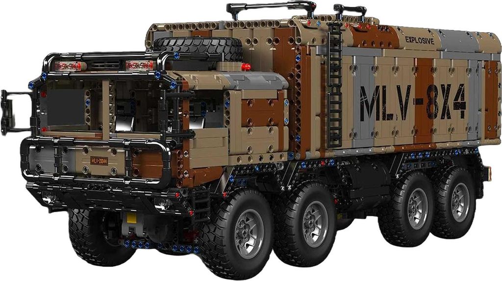 Mould King 8x4 RC Raketen-LKW Militär Tarnung 20044