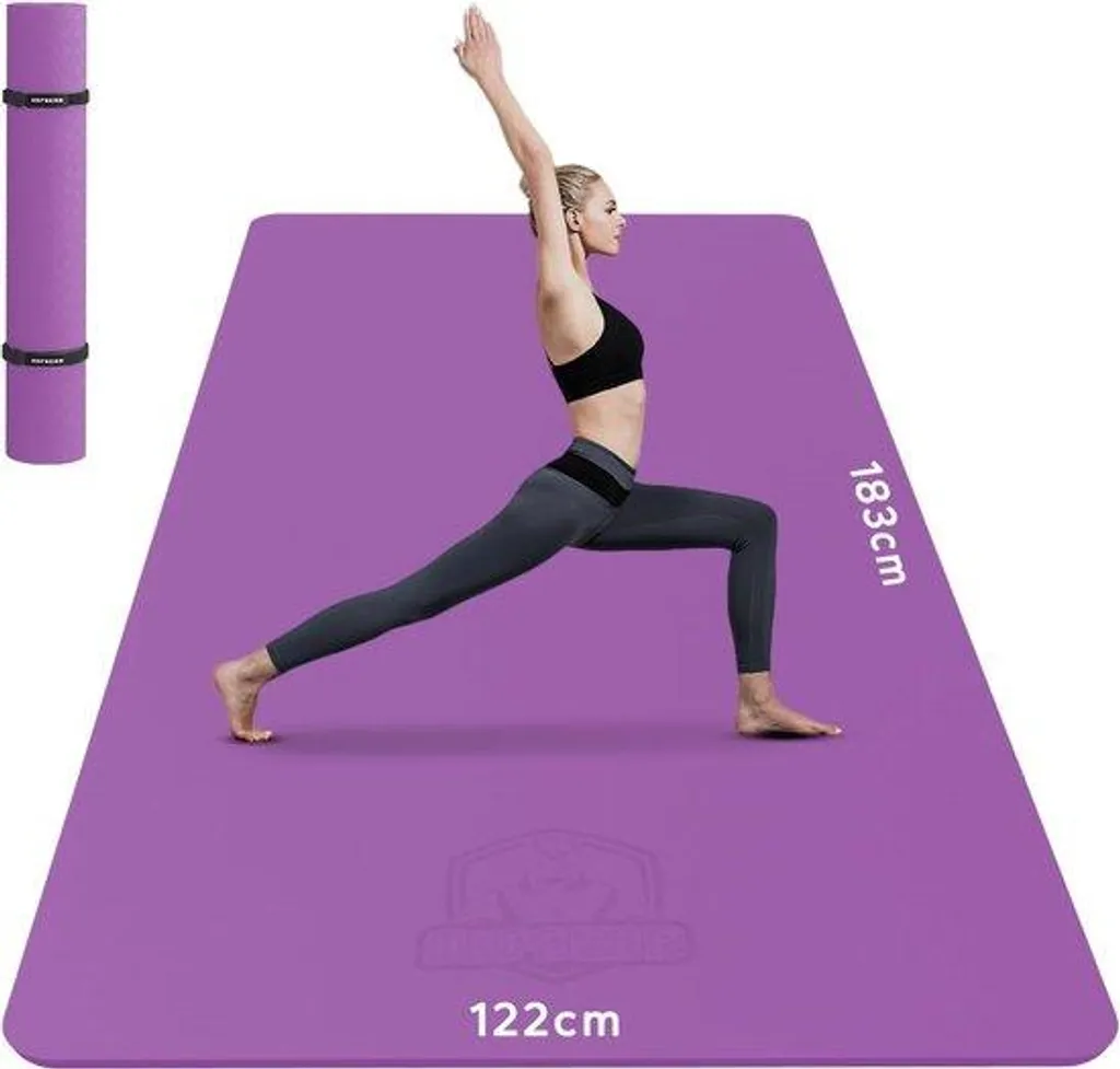 Fini les glissades avec ce tapis de fitness antidérapant XXL en TPE