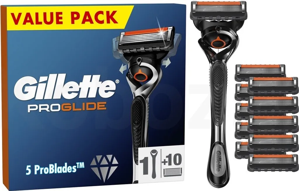 Rasoir Gillette ProGlide pour Peaux Sensibles avec 10 Recharges Lames