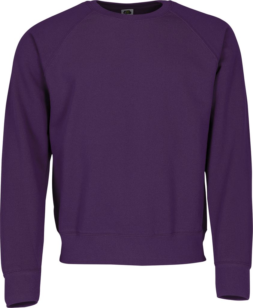 Classic Raglan Sweat ,Farbe: purple + GRATIS MyShirt Stoffbeutel ,Größe: L