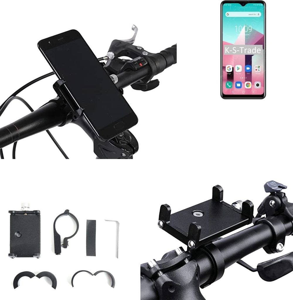 K-S-Trade Handyhalterung für das Fahrrad kompatibel mit Blackview A80 Plus Halter Lenkstange Fahrradhalterung Motorrad Bike Mount Befestigung