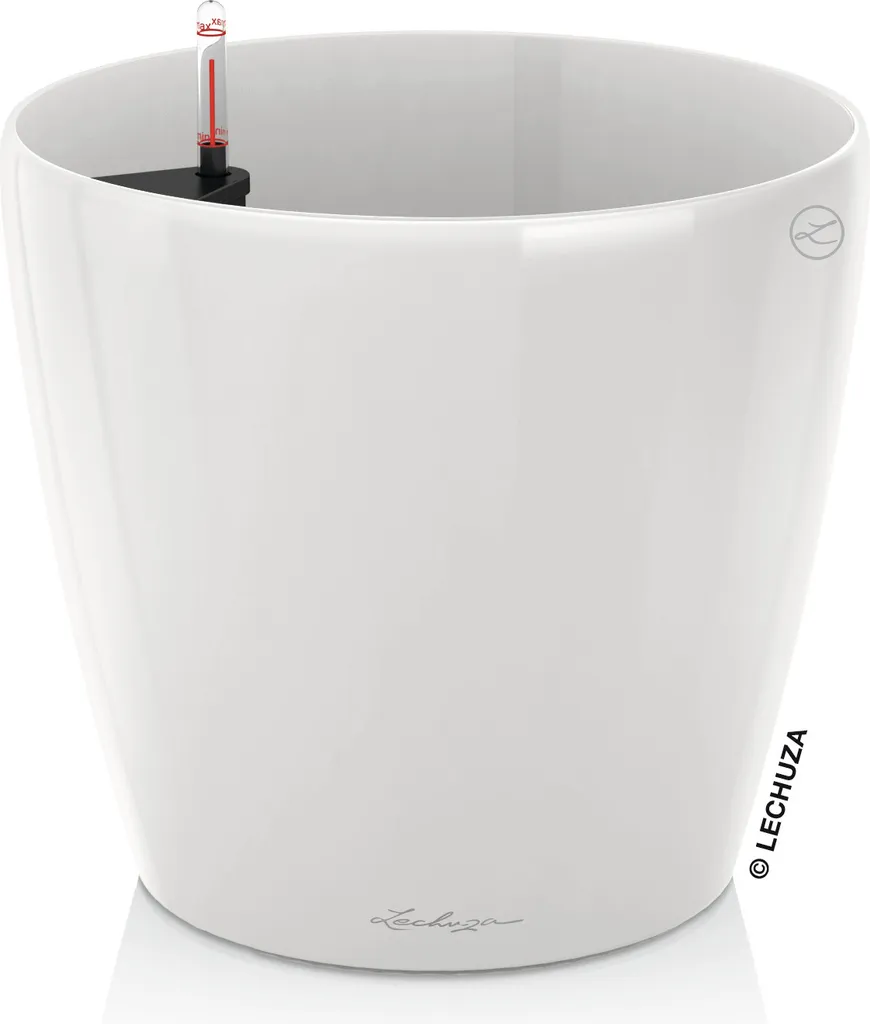 Grand bac à plantes pour intérieur moderne - CLASSICO 60 Blanc LECHUZA