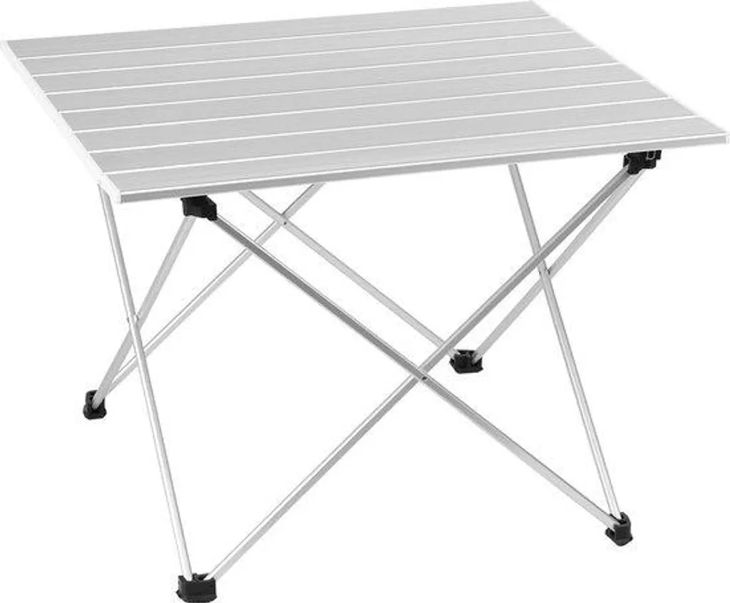 Table de camping antidérapante rouge brique pliable et ultra légère