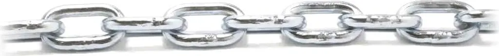 Chaîne maillon long ø 2mm galva - Largeur 10,5mm en boîte de 140m