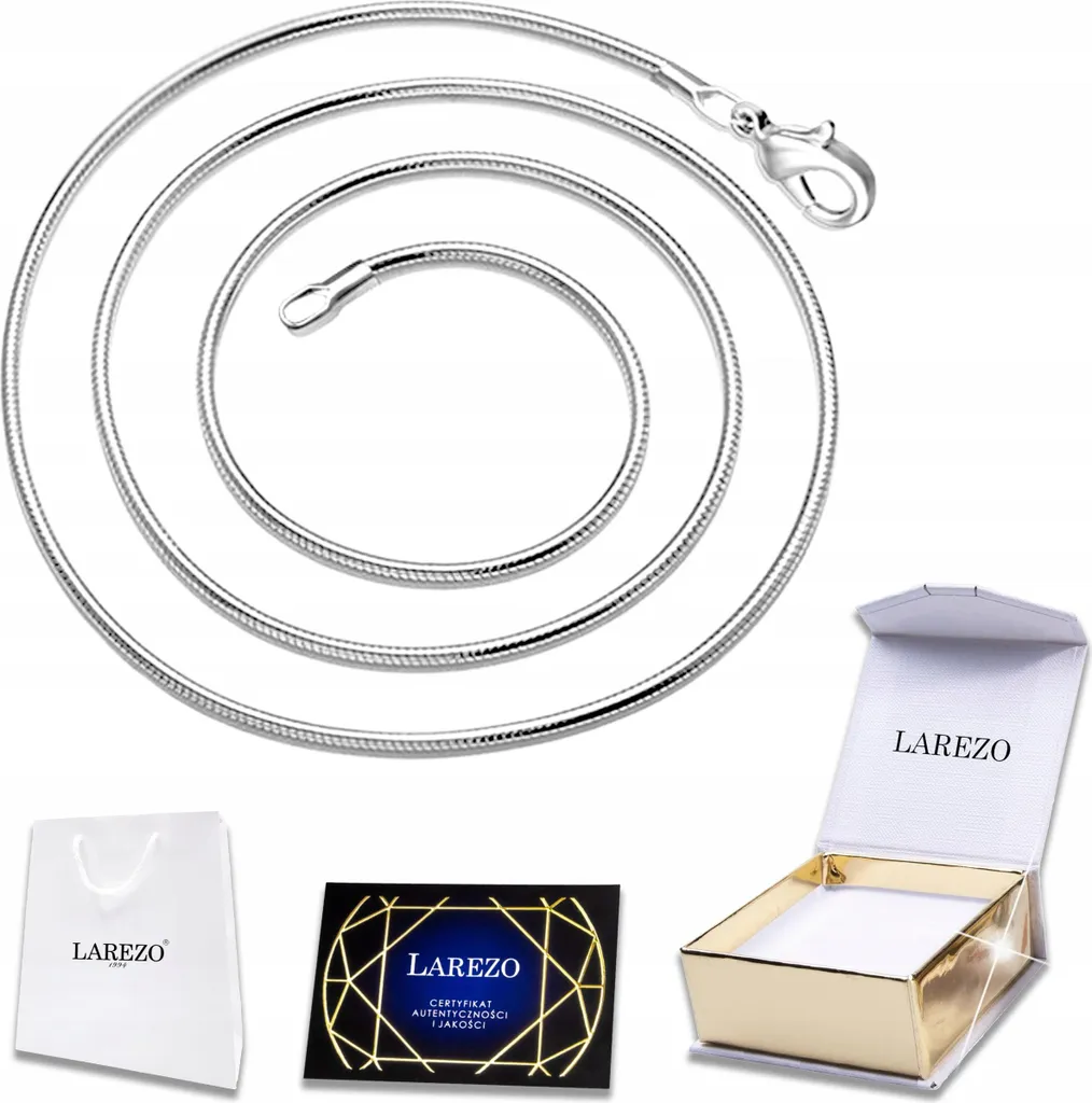 Catena d'argento 925 Snake 50cm: Collana Serpente Rotonda Made in Italy