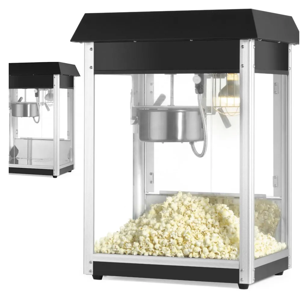 Machine à pop-corn professionnelle HENDI noire - Appareil de cuisson 1500W