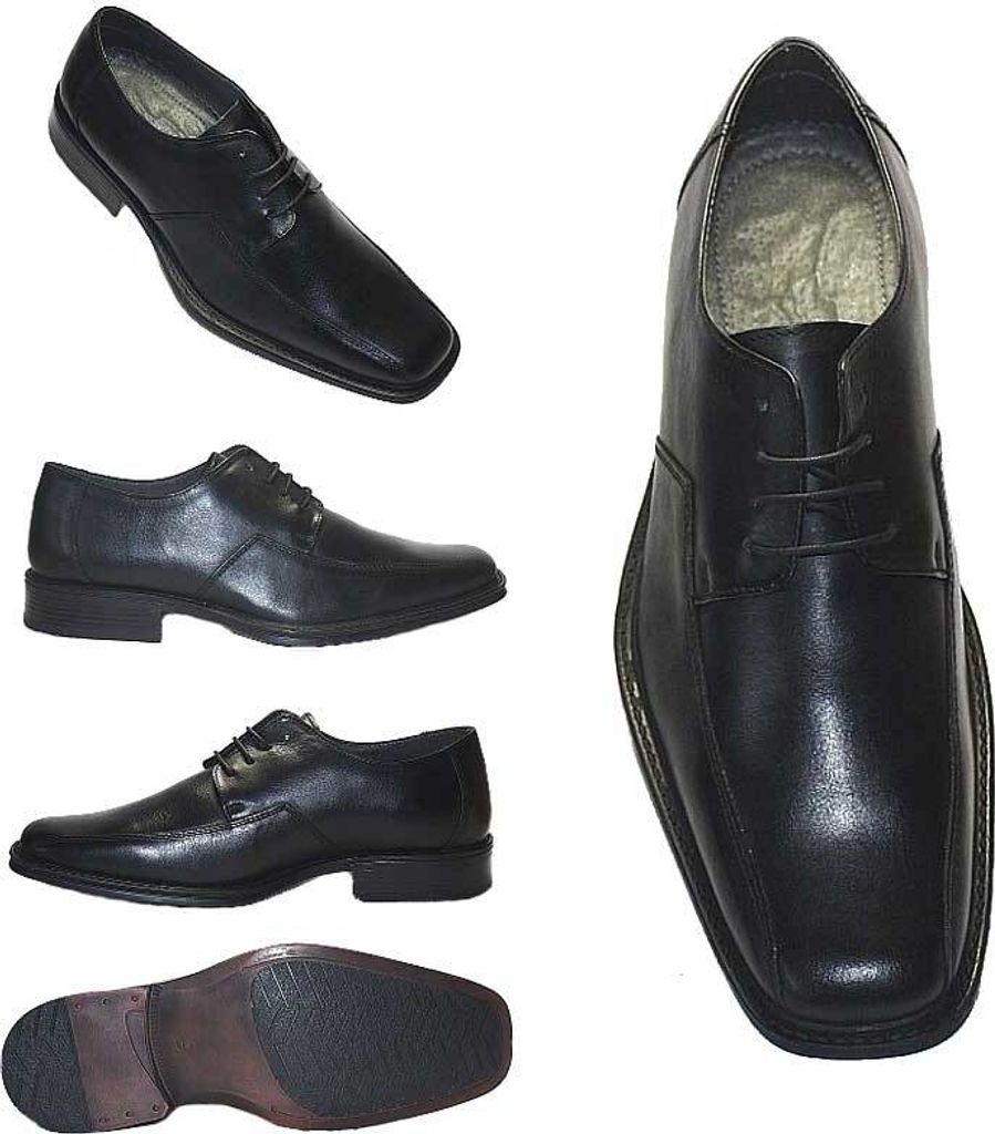Herren Businessschuhe Leder Größe 44 schwarz EAN 9008781006472