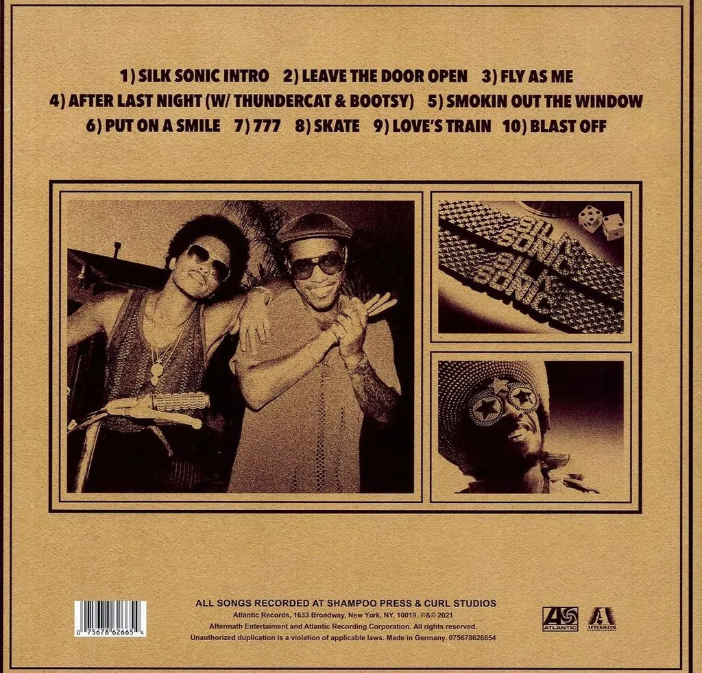 Silk Sonic An Evening with Silk Sonic Vinyle LP de Bruno Mars Anderson