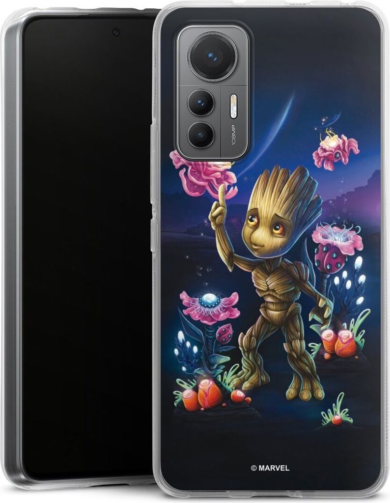 DeinDesign Handyhülle für Xiaomi 12 Lite 5G Silikon Hülle Case Smartphone Schutzhülle Marvel Guardians Of The Galaxy Baby Groot